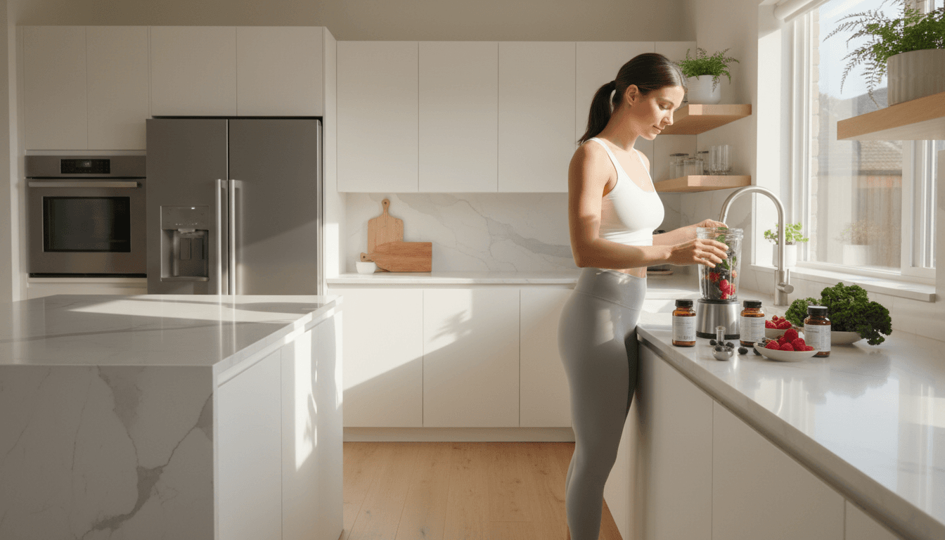 Person holding Burn Peak supplement bottle in bright natural light